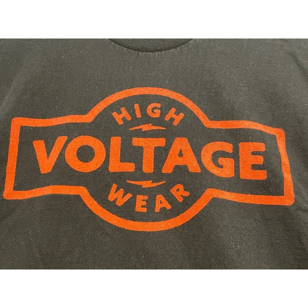 High Voltage Wear shirt mens XL short sleeve Union Made USA set of 2 Bayside - Picture 11 of 16